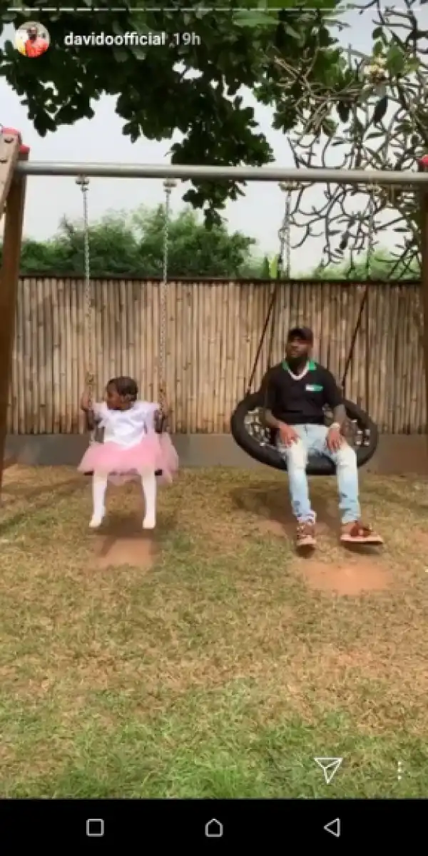 Davido Hangs Out With His Daughter, Imade At Her School End Of The Year Party